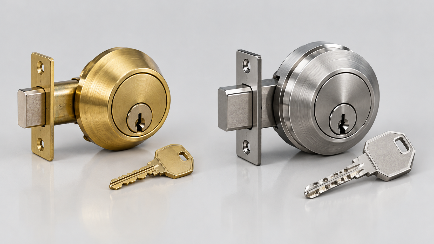 traditional rbrass vs high security locks economy lock & key